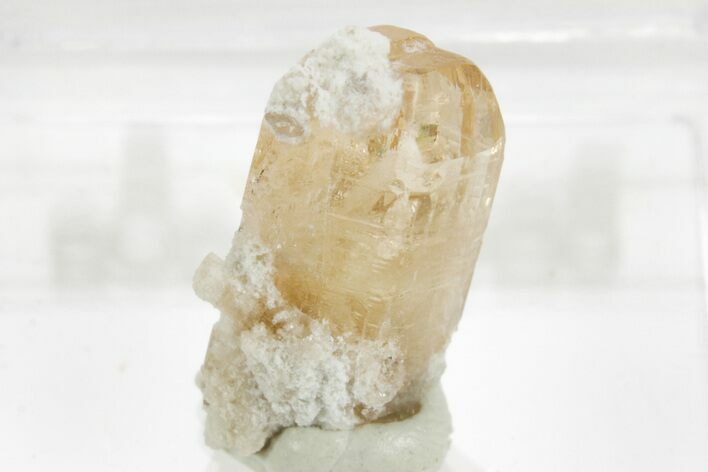 Lustrous Champagne-Pink Topaz Crystal - Utah #374524
